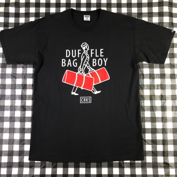Crooks & Castles Other - Crooks & Castles Duffle Bag Boy Car Valet Black Short Sleeves T shirt L